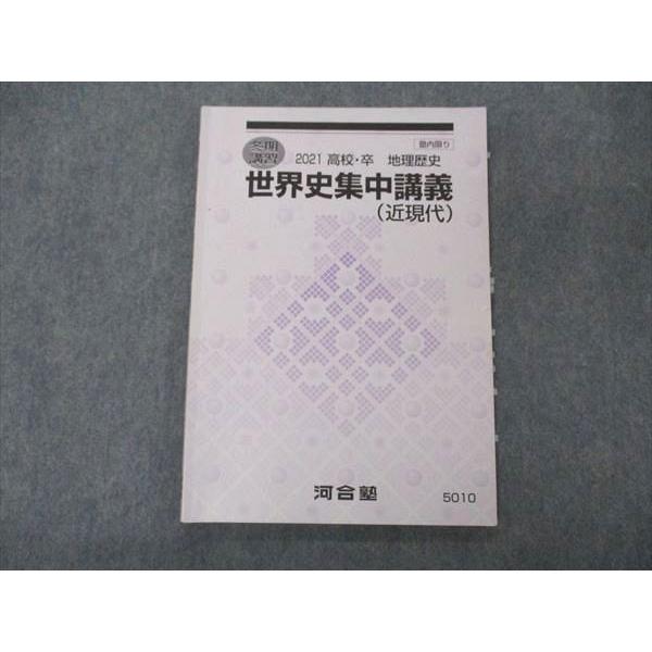 UG06-114 河合塾 世界史集中講義 近現代 テキスト 2021 冬期講習 08s0C