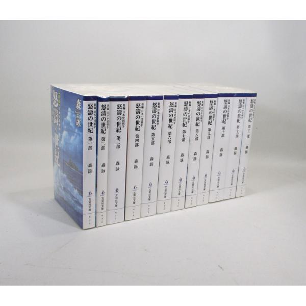 怒濤の世紀 全12巻 森詠 日本中国戦争 文芸社文庫 全巻、表紙アルコール除菌済み 管理番号：S　怒...