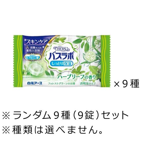 白元アース 入浴剤 バスラボ 9種（9錠）セット 〜 送料無料501円・クーポン消化