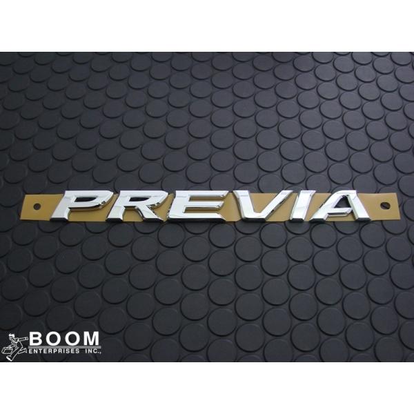 輸出仕様パーツ リア PREVIA エンブレム トヨタ エスティマ 50系