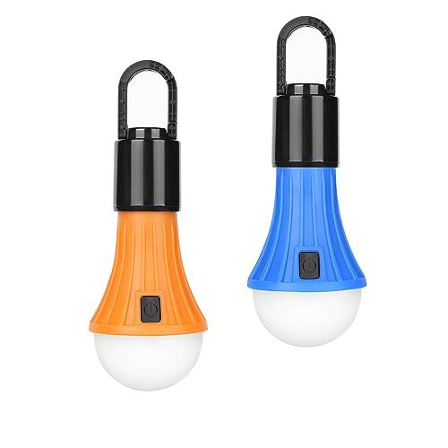 Lepro LED ランタン Type-C 充電式 キャンプライト 高輝度 電球型 2個セット ソロ...