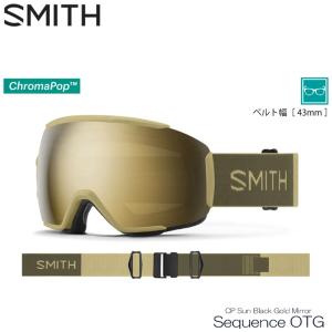 スミス ゴーグル 23-24 SMITH Sequence OTG Sandstorm Forest CP Sun Black Gold Mirror シークエンス スキー スノボ 眼鏡対応 ゴーグル 日本正規品｜boomsports-ec