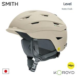 スミス ヘルメット アジアンフィット 24-25 SMITH LEVEL MIPS MATTE CHALK レベル ジャパンフィット スキー スノボ プロテクター 日本正規品