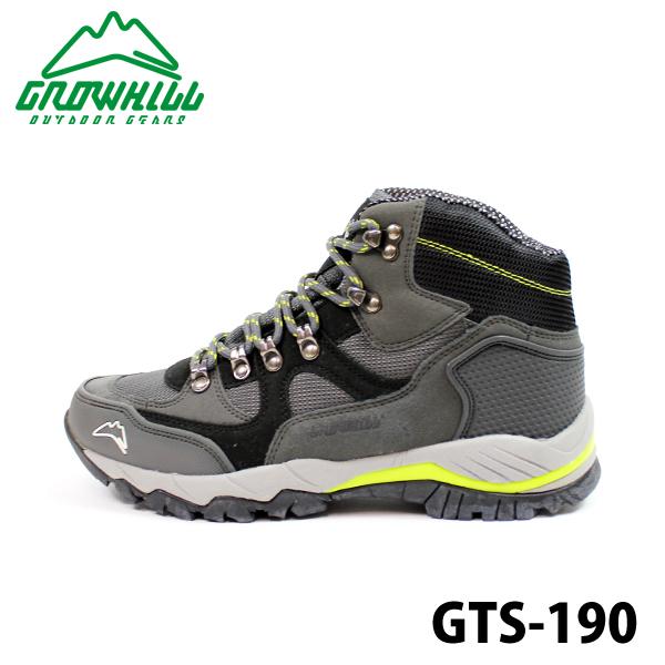 グローヒル トレッキングシューズ GROWHILL GTS190 GRAY メンズ  登山 靴 アウ...