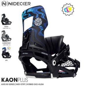 スノーボード ビンディング 金具 23-24 NIDECKER ナイデッカー カオン プラス KAON PLUS HYBRID STRAP EVAタイプ 日本正規品｜boomsports-ec