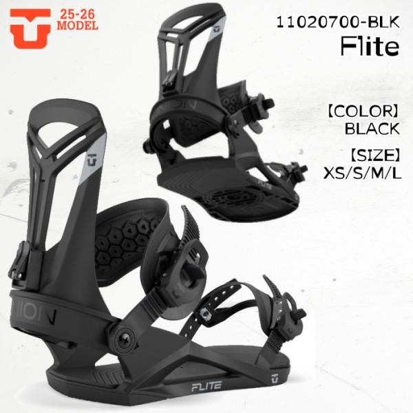 25-26 ユニオン フライト ビンディング スノーボード UNION FLITE BLACK メン...