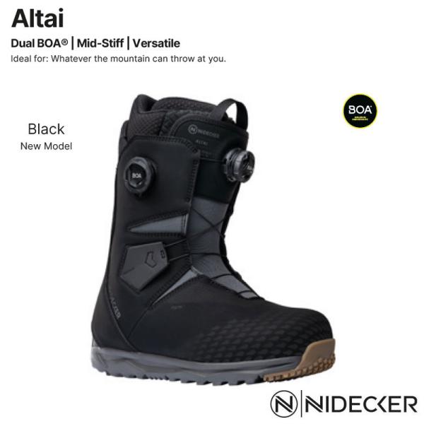 25-26 NIDECKER ナイデッカー ALTAI アルタイ BLACK ブラック スノーボード...