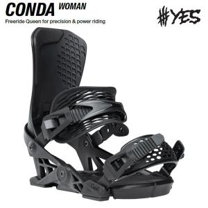 25-26 スノーボード ビンディング YES CONDA BLACK WOMEN イエス コンダ ブラック レディース 日本正規品