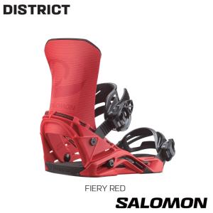 ビンディング サロモン ディストリクト 25-26 SALOMON DISTRICT L47930700 スノーボード FIERY-RED ユニセックス 日本正規品｜Boom Sports EC店