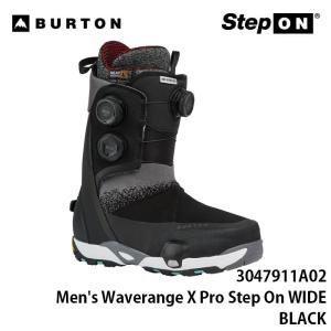 予約 26-27 スノーボード ブーツ BURTON バートン ステップオン 3047911A02 Men's Waverange X Pro Step On ウェイブレンジ BLACK メンズ｜Boom Sports EC店
