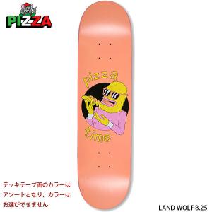 スケボー スケボー スケートボード デッキ 板のみ メンズ レディース ストリート ピザ SKATEBOARD PIZZA LAND WOLF 8.25インチ カラーアソート｜boomsports-ec