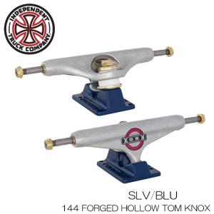 スケボー スケボー スケートボード インディペンデント トラック 144 INDEPENDENT FORGED HOLLOW TOM KNOX TRUCK SET 2個セット カーブトリック SLV/BLU｜boomsports-ec