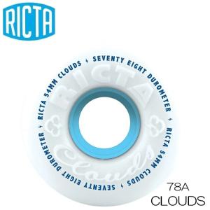 スケボー スケボー スケートボード リクタ クラウズ RICTA CLOUDS SKATEBOARD ソフト コア ウィール パーツ ダウンヒル フィルマー クルージング White/Blue 78a｜boomsports-ec