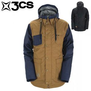 17-18 スリーシーエス ボルチモア メンズジャケット 3CS Baltimore Mens Jacket Dearborne/Black スノーウェア スキー スノーボード 男性用｜boomsports-ec