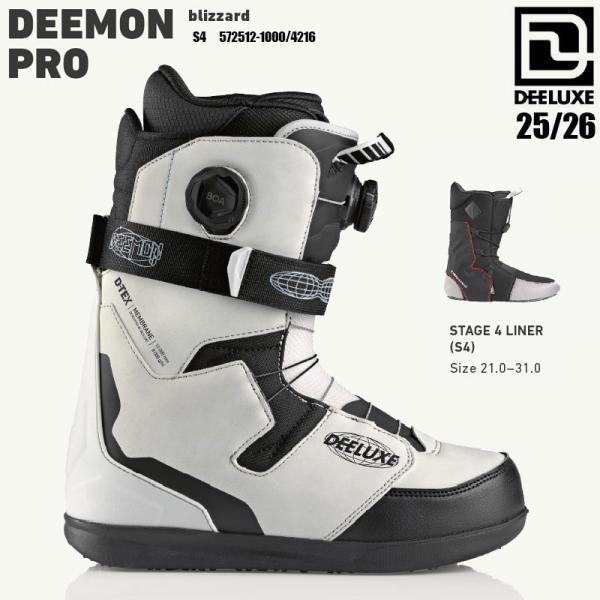 予約 25-26 ディーラックス ディーモンプロ S4 スノーボード ブーツ DEELUXE DEE...