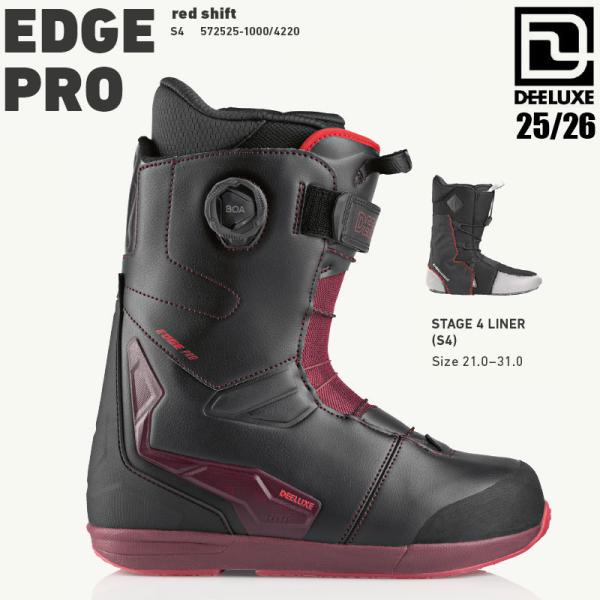 25-26 ディーラックス エッジプロ S4 スノーボード ブーツ DEELUXE EDGE PRO...