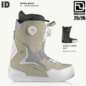 25-26 ディーラックス アイディー S3 スノーボード ブーツ DEELUXE ID DUAL BOA S3 BARELY GREEN メンズ スノボ 熱成形 2026 日本正規品
