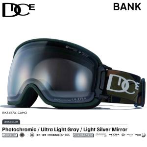 ダイス ゴーグル バンク 調光レンズ 23-24 DICE BANK BK34570 CAMO メンズ レディース スノーボード スキー ゴーグル 2024 日本正規品｜boomsports-ec