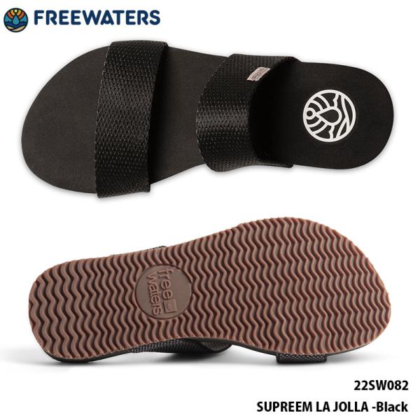フラットサンダル Freewaters フリーウォータース SUPREEM LA JOLLA -Bl...