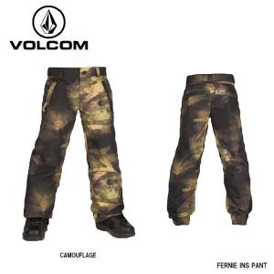 【即出荷】スノーボード ウェア キッズ ジュニア 22-23 VOLCOM ボルコム こども用 FERNIE INS PANT CAM パンツ 防水 カモ柄 I1252300 日本正規品｜boomsports-ec