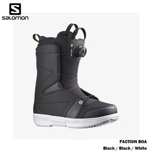 スノーボード ブーツ メンズ 22-23 SALOMON FACTION BOA サロモン ファクション ボア BLACK L41342400 日本正規品｜boomsports-ec