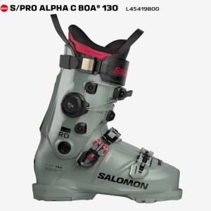 予約 26-27 サロモン スキー ブーツ SALOMON S/PRO ALPHA C BOA 130 Wrought Iron カフボア CUFF BOA メンズ 日本正規品