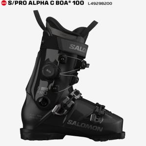 予約 26-27 サロモン スキー ブーツ SALOMON S/PRO ALPHA C BOA 100 Roasted Cashew/Black/Samba Met. カフボア CUFF BOA メンズ 日本正規品
