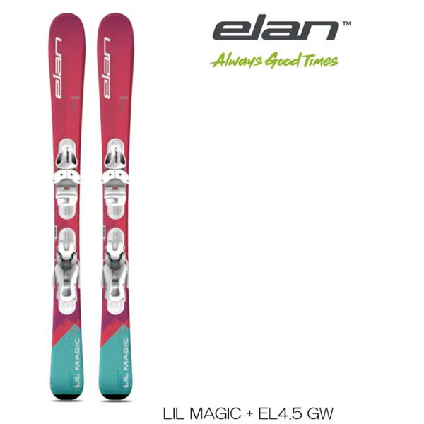 エラン スキー板 スキーセット 2点セット 24 elan LilMagic JR SHIFT キッ...