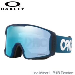 オークリー ゴーグル OAKLEY LINMINER L B1B Posden Przm Sapphire Iridium スキー スノーボード 眼鏡対応 ゴーグル 日本正規品｜boomsports-ec