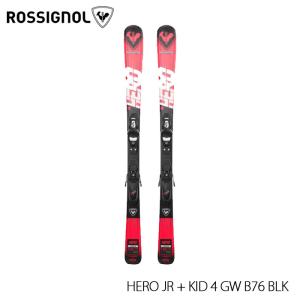 23-24 ロシニョール ROSSIGNOL HERO JR + KID 4 GW B76 BLK スキー ジュニア ビンディングセット