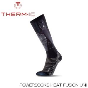 サーミック パワーソックスヒート フュージョン therm-ic POWERSOCKS HEAT FUSION UNI ユニセックス 充電 ヒートテック 靴下｜boomsports-ec