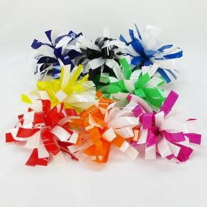 チアポンポン　25mm×24cm　ツートン：プラスチックテープ　2個入　ゴム付