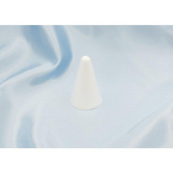 発泡スチロール　円すい　　Φ50mm　H80　1個　[クリスマスツリー][ツリー手作り][工作][デ...