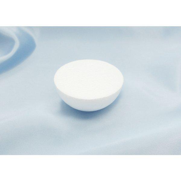 発泡スチロール　半球　80mm　1個　[手芸][工作][手まり][ディスプレイ]