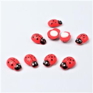 テントウムシ ウッドチャーム【4個入り】【横約...の詳細画像1