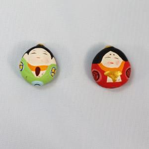 土製のひな人形パーツ(2個入り)【ひなかざり/...の詳細画像1