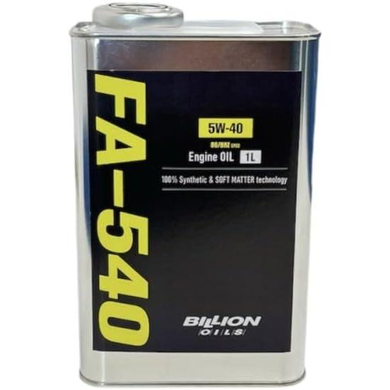 BILLION(ビリオン) OILS 86/BRZ専用エンジンオイル FA-540 5W-40 (1...