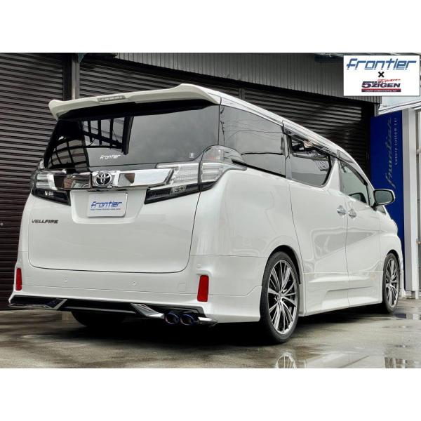 frontier X 5ZIGEN モデリスタエアロ対応マフラー [オーバルW出し PVDブルーテー...