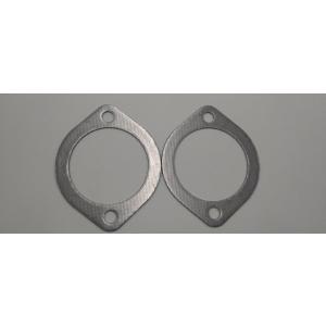 汎用マフラーガスケット 80Φ カーボンタイプ ２枚セット [メール便発送]