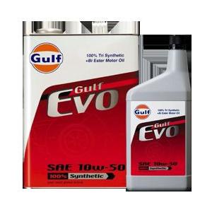 ガルフ　【Gulf】 EVO 10W-50 (1リットルx6本セット) 4輪用エンジンオイル