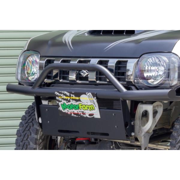 Motor Farm (モーターファーム)  ジムニー JB23 スチール曲げバンパー しし狩りタイ...