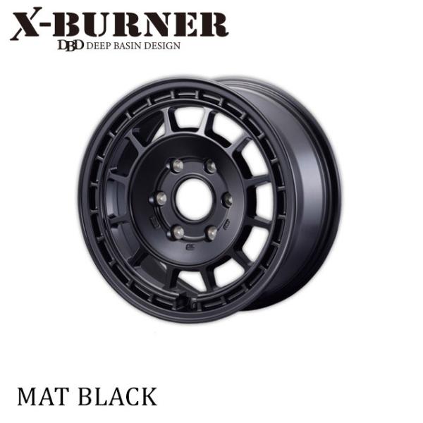 モーターファーム X-BURNER 16x7.0J   6H/139.7　+38 マットブラック (...