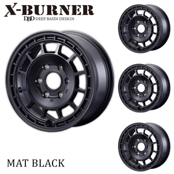 モーターファーム X-BURNER 16x7.0J   6H/139.7　+38 マットブラック (...