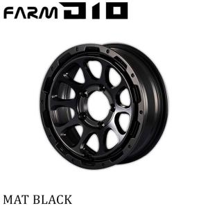 FARM D10 (ファームディーテン) マットブラック 16×5.5J/5H -25