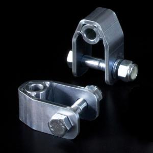 ジムニーJB23用モーターファームロングショックセット　リア延長ブラケット付き リアショック延長ブラケット 50mm 2個/フロントショック延長