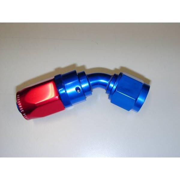 フィッティング ホースエンド #06 ベンド 30° RED/BLUE