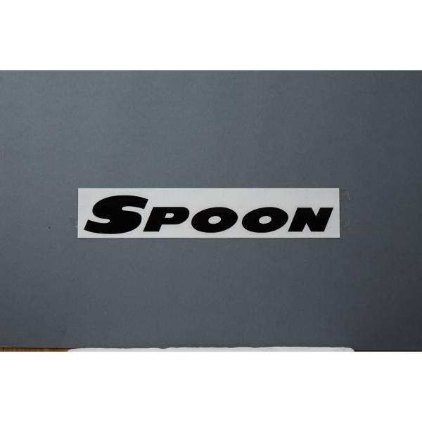 SPOON スプーン TEAMステッカー【BLACK】 300mm