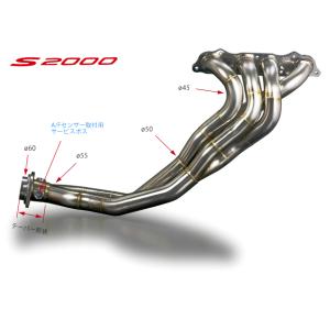 戸田レーシング トルキークンエキゾーストマニフォールド（4-2-1 SUS） ホンダ S2000 A...