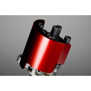 戸田レーシング ディスビヒートシールドプロテクター レッドアルマイト処理/アルミ製 トヨタ レビン・...