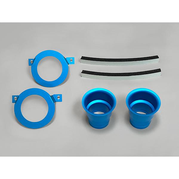 TMスクエア アルミファンネル＆ステー(ブルー) スズキ スイフトスポーツ (ZC33S/32S/3...